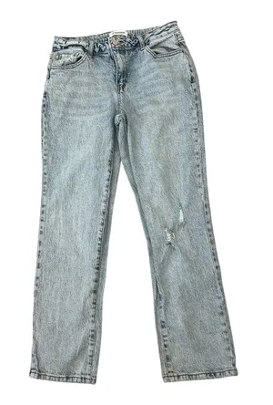 RSQ Women's Low Rise Straight lLeg Jeans - Light Blue Wash Size 29 thumbnail 1