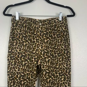 WE The‎ Free Belle Animal Print Cropped Skinny Jeans Sz 26 Leopard thumbnail 5