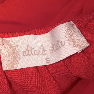 Altar'd State size small red boho tie sleeve top thumbnail 6