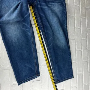 American Eagle Vintage Hi Rise Jeans Womens 12S Short Denim Blue Button Fly‎ thumbnail 11