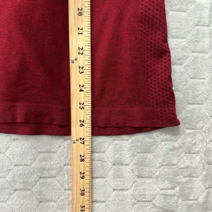 FIGS Salta Seamless Burgundy Red Performance Underscrub Top W18KW1002 Women XL thumbnail 8
