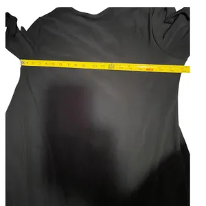Annalee + Hope Black Faux Leather Trim Shift‎ Dress 3/4 Sleeve Large Made in USA thumbnail 7