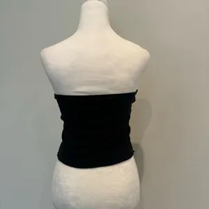 White Fox Black Strapless Bandaeu Top thumbnail 2