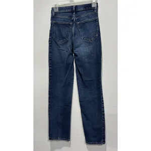Abercrombie & Fitch The 90S Straight Jeans Ultra High Rise 25/0R Blue Denim thumbnail 4