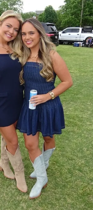Revolve Denim Mini Dress thumbnail 1