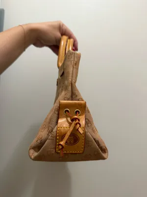 Vintage Dooney & Bourke Tassel Monogrammed Purse - 90’s Brown Leather thumbnail 4