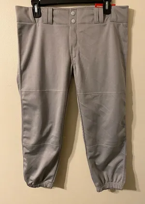 New NWT Womens Champro Low-Rise Baseball Pants Size Medium Gray‎ thumbnail 1