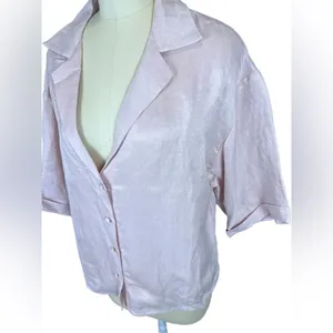 Sancia THE SOELI SHIRT Linen button up‎ blouse size medium thumbnail 2