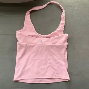 ALO Softsculpt Precision Halter Tank Pink Marshmallow S thumbnail 3