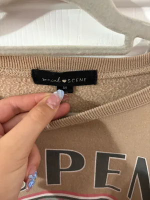 Cute hoodie Brown Size M thumbnail 2