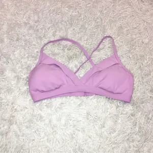 Prana‎ Speckle Rib Knit Bikini Top Violet Mist Purple Size XS thumbnail 3