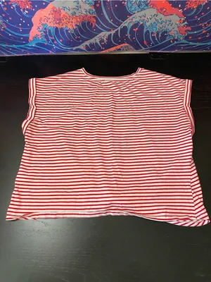 Marc New York Red and White Striped Tee thumbnail 5