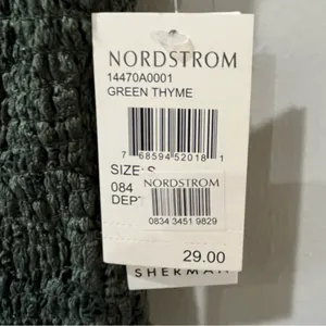 NWT Ten Sixty Sherman shirt Nordstrom Small Green Crop‎ Lace STRETCHY NEW thumbnail 6