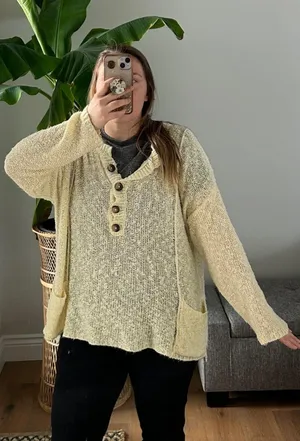Buckle XL  sweater top thumbnail 1