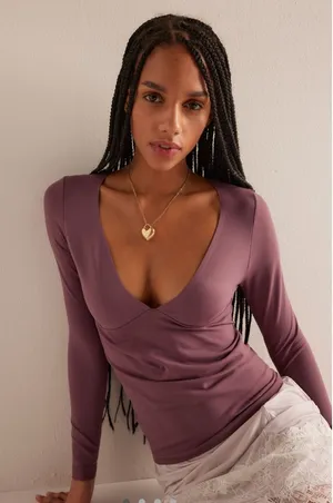 Free People Top Long Sleeve thumbnail 1