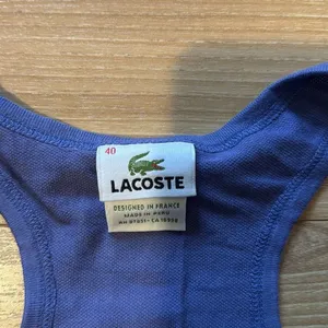 Lacoste‎ vintage purple tank top size 40 with green crocodile thumbnail 2