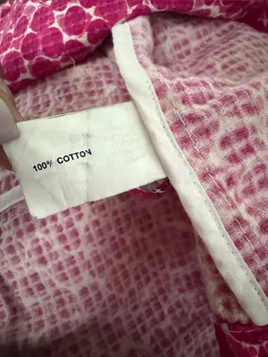 GAP Fuchsia Pink Patterned Cotton Blazer thumbnail 4