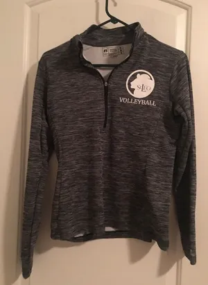 Russell Women's Medium Active 1/4 Zip Pullover Jacket Top St. Leo Volleyball thumbnail 1