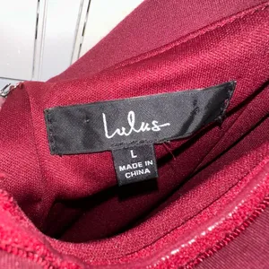 Lulus Large Burgundy Classic Glam Off The Shoulder Formal Bodycon Zip Up Dress thumbnail 8