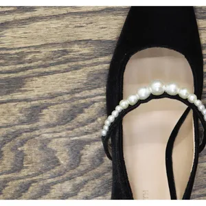 NWT On 34th Womens Sarrya Pearl Mary-Jane Flats 10019682600 Black Velvet 5.5M thumbnail 13