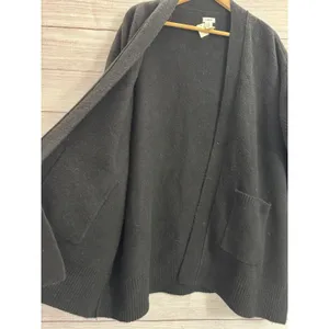 Aerie Women's Black Knit Cardigan Poncho Sweater Size SMALL OVERSIZED thumbnail 6