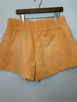 NWT Aerie Babewatch High Waisted Pull On Shorts Orange xl beach summer casual thumbnail 6