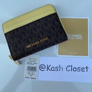 Michael Kors Buttercup Card Case Wallet thumbnail 1
