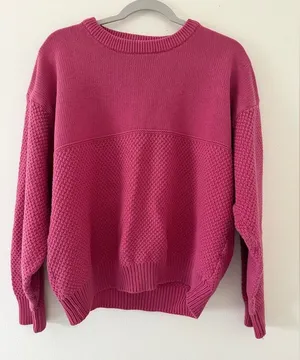 VINTAGE Eddie Bauer Gorpcore Indie Sleaze Cotton Knit Crewneck Sweater large thumbnail 1
