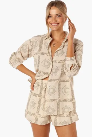 Petal & Pup Penny Sun Geo patterned Short Set Size Small thumbnail 1
