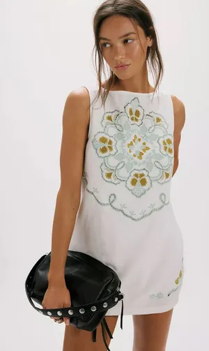Free People Electric Garden Mini Dress, Size X-Small, $198 thumbnail 1
