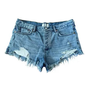 WE THE FREE People Loving Good Vibrations Cut Off Denim Shorts Distressed Sz 31 thumbnail 3