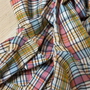 EV Ltd Vintage Womens M‎ Western Pearl Snap Shirt Plaid Multi-Color Long Sleeve thumbnail 6
