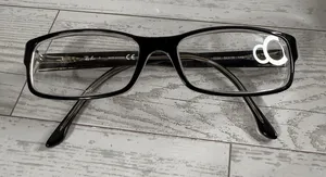Ray-Ban RB5114 2034 Eyeglass Frames Only 54-16-140 Black Clear Rectangle thumbnail 1