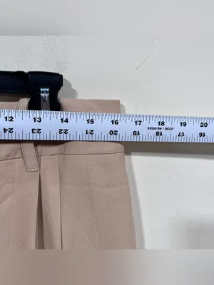 Vince Seam Front Trouser Wide Leg Camel Brown Khaki Size 14 thumbnail 4