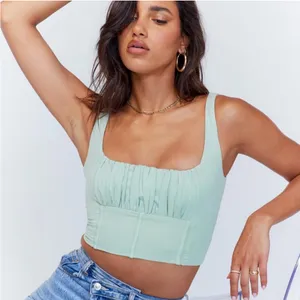 Princess Polly Leighton Top in Green Size 0 New with tag thumbnail 1