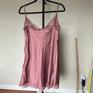 House‎ of CB 'Nia' Rose Pink Satin Lace Slip Dress NWOT Size XL thumbnail 8