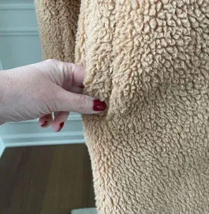 Jayley Mocha Faux Shearling Coat OSFM thumbnail 5