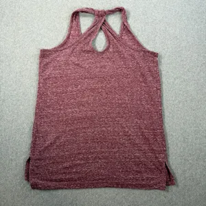 MSU Bulldogs Women's Large Heather Maroon Racerback Tank Top Three Square Royce thumbnail 10