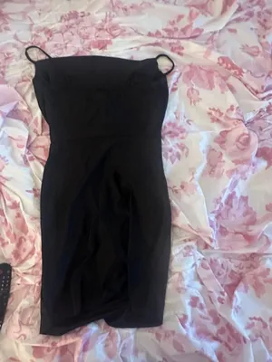 Windsor Black Ruched Mini Dress thumbnail 3