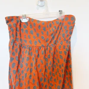 American Eagle Womens Y2K Babydoll Tube Top Medium Animal Print Indie Eclectic Festival thumbnail 2