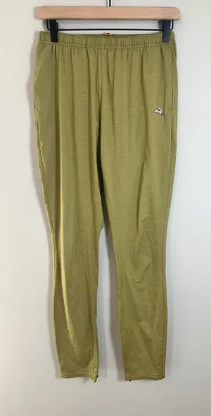 Tracksmith Women Session Pants Avocado Green Heathered Running Joggers Small thumbnail 1