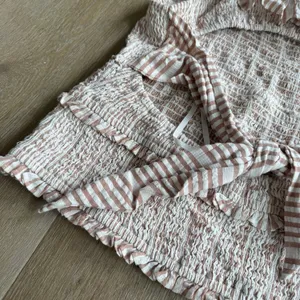 Anthropologie A+ Ruffle Smocked Blouse thumbnail 9
