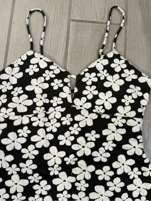 Target Black Floral Spaghetti-Strap Mini Dress thumbnail 3