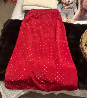 Vintage Red Polka Dot Maxi Skirt thumbnail 1