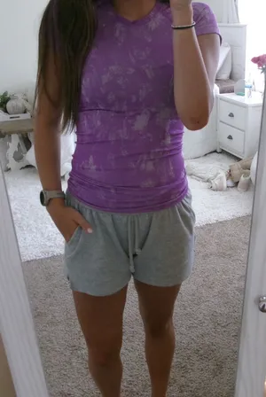 Lululemon Swiftly Tech Short Sleeve - Purple Space Dye thumbnail 1