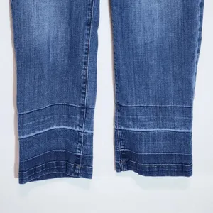 Crown & Ivy Distressed Capri Jeans Size 10 Boho Cropped Denim thumbnail 3