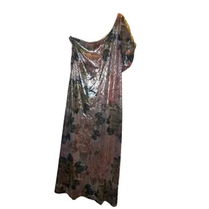 Anthropologie Porridge One Shoulder Floral Sequin Maxi Dress Gown thumbnail 7