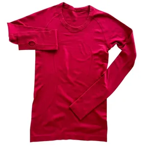 Lululemon Swiftly Tech Long Sleeve Crew 6 ORIGINAL Fit Ruby Dark Red Gym Run thumbnail 2