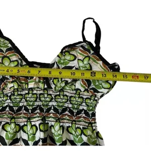 Bisou Bisou Women Size 8 Sundress Adjustable Strap Green | 13-420 thumbnail 7