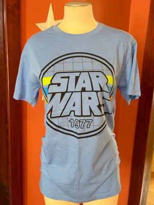5/$25‼️ NWOT Star Wars 1977 Light Blue Graphic T‑Shirt thumbnail 1